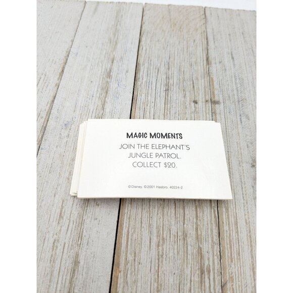 2001 Monopoly Disney Edition Game Replacement Magic Moments And Show Time Cards - Picture 5 of 7